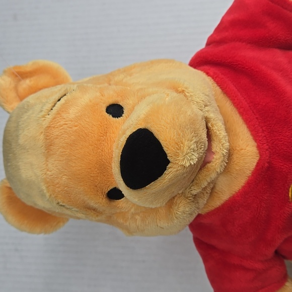 Disney Parks Winnie the Pooh Plush - Red Shirt and Yellow Fur - Picture 2 of 9